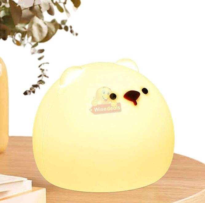 Different Colour Little Fat Bear LED Silicone Night Lamp