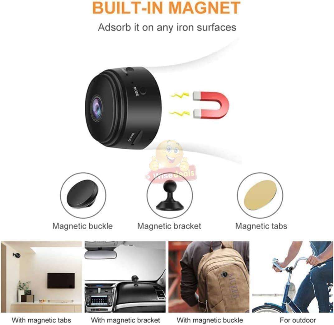 Mini HD Magnetic WIFI Indoor IP Web Monitor Camera