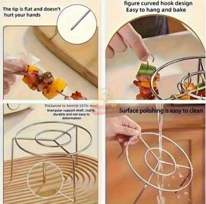 Stainless Steel Air Fryer Set. 24 Skewers