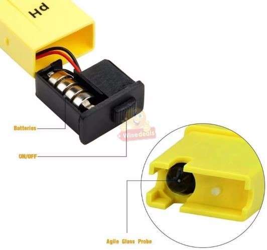 Portable Digital PH Tester with Screen calibration Screwdriver and carry case
