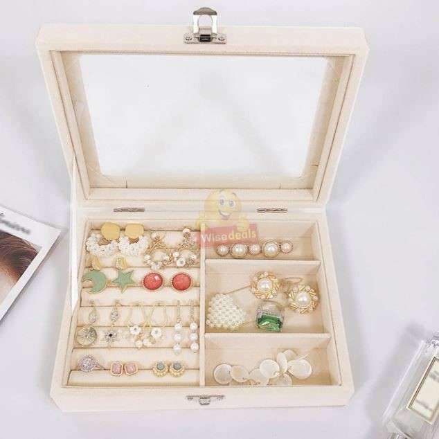 Exquisite Velvet Jewellery Box and Organizer for all you Jewellery - START R1 ONLY