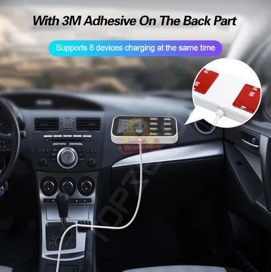 8 Ports Smart Chip USB Charger Hub Dock Station LED Display