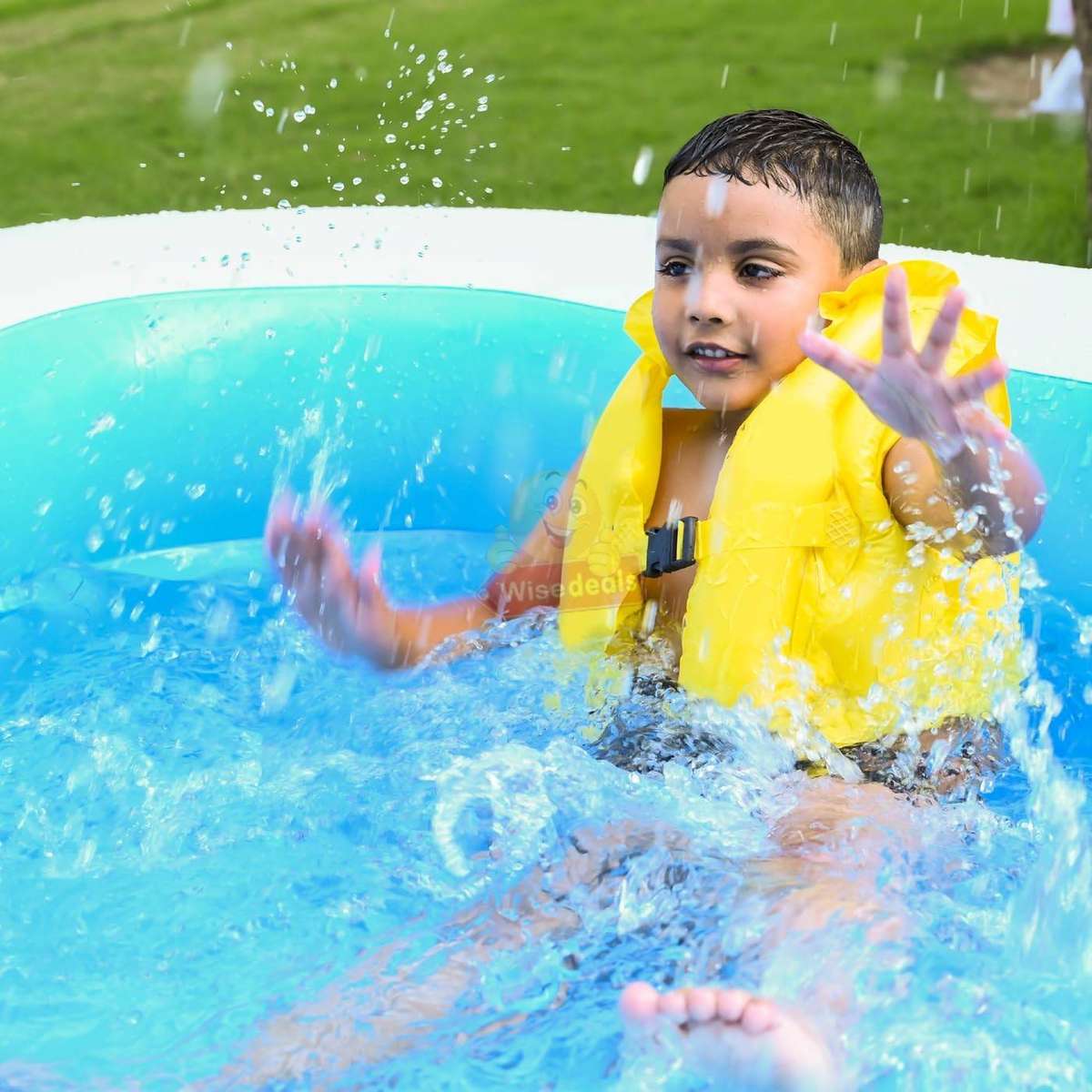 Childrens Inflatable Safety Swimming Vest Jacket Available in 3 Colours