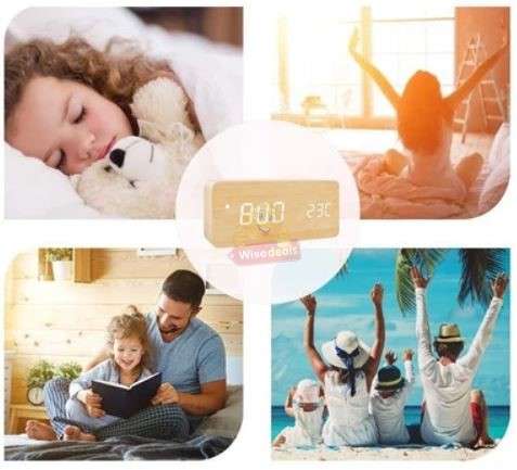 Digital LED Alarm Clock Timer Calendar Thermometer