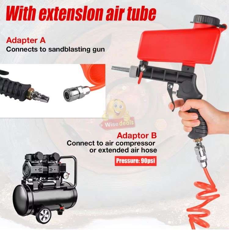 Handheld Easy to Operate Pneumatic Sandblaster Gun