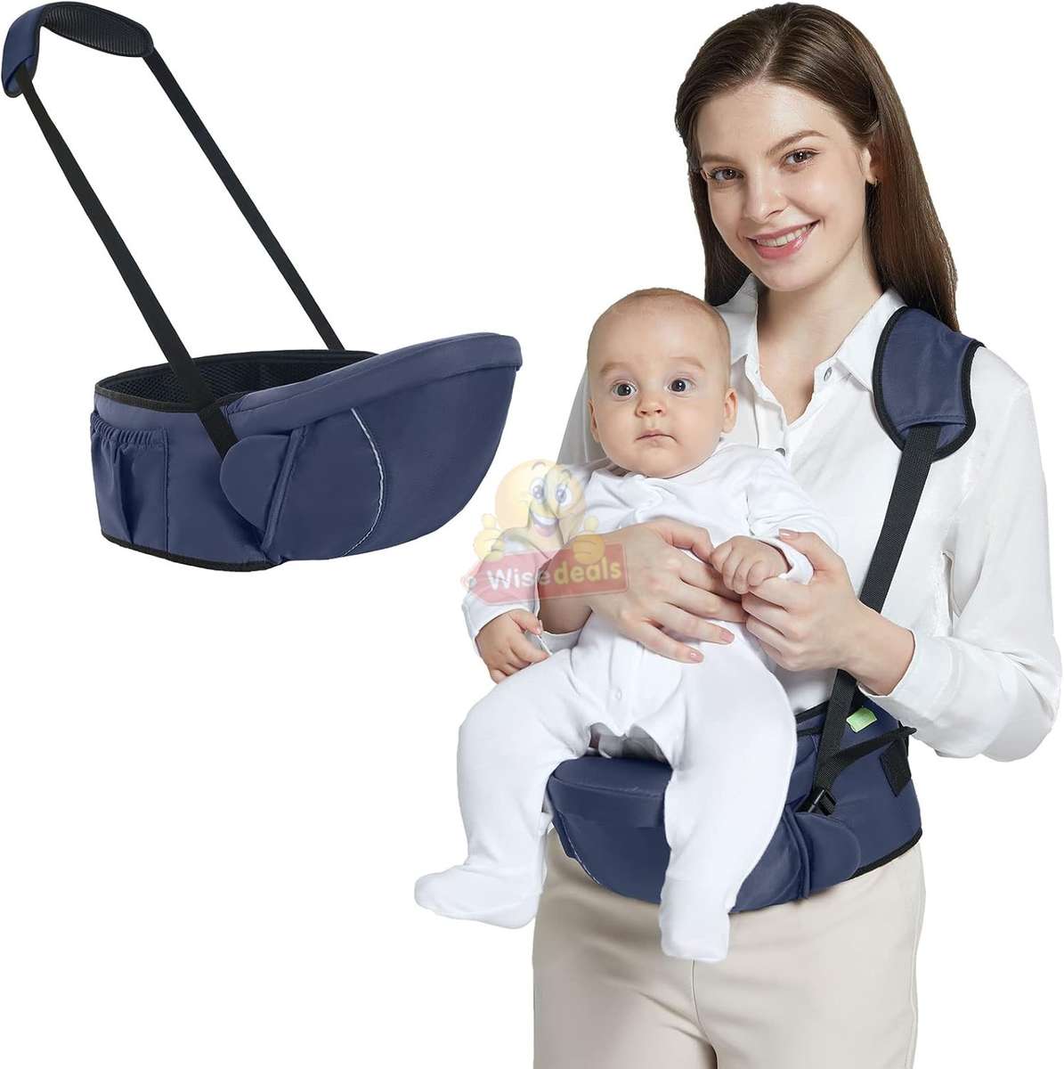 Portable Infant Baby Safe Waist Chair in Blue