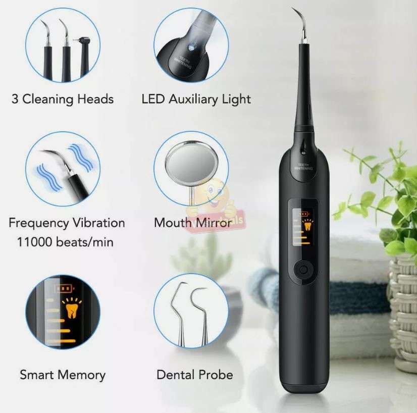 High-Speed Acoustic Vibration Electric Toothbrush and Grinding Heads