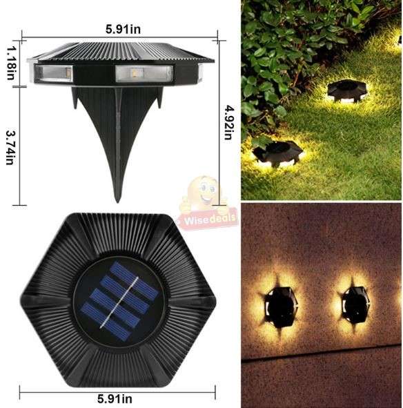 Waterproof LED Rechargeable Solar Ground and Wall light
