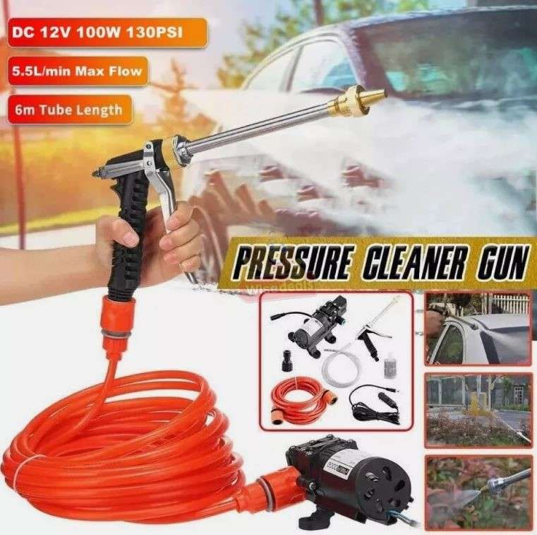 12V 130PSI 100W High-Pressure Water Gun with long trigger nozzle