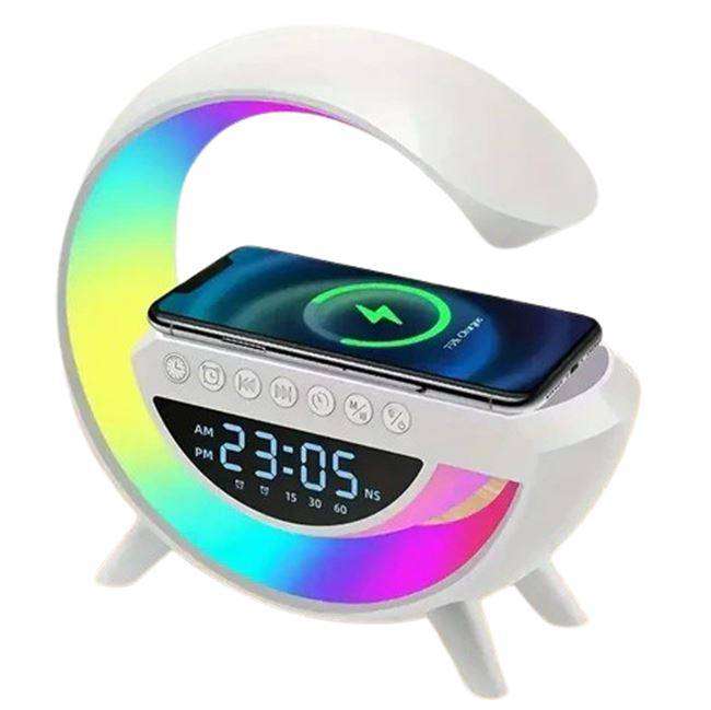 3-in-1 Wireless LED Bluetooth Speaker Radio Fast Charging Alarm Clock