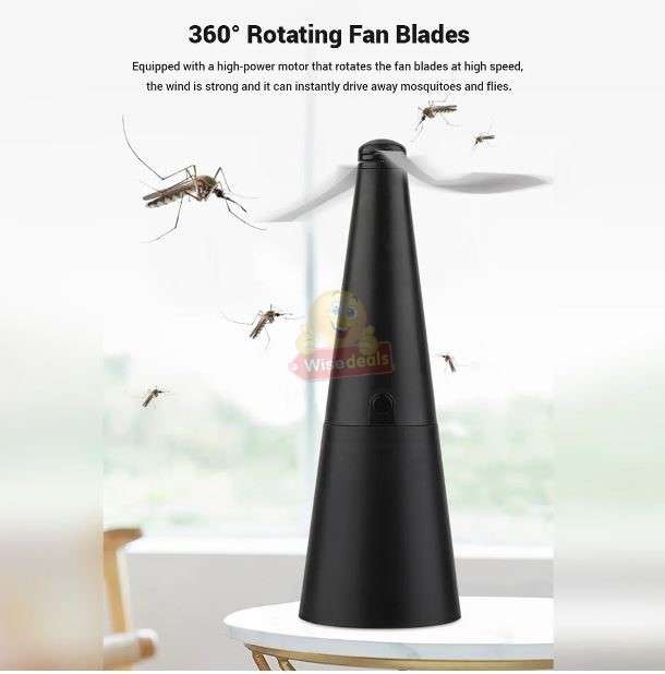 Insect Repeller Fan with 360° Rotation, Silent, Keep Insects away from Food and more - START R1 ONLY