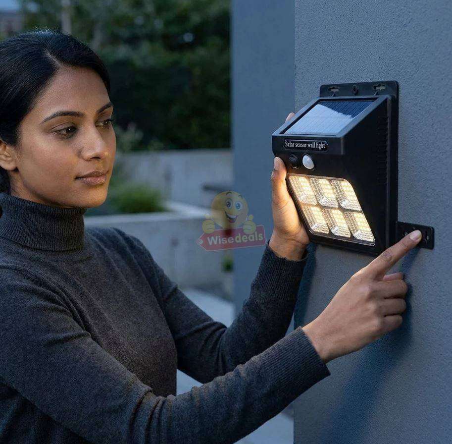Solar Wall Light 96 LED 3 Modes Security Light