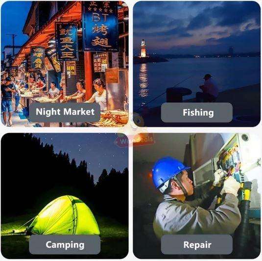 Rechargeable 3 Light Modes 120W Magnetic Long Tube Light