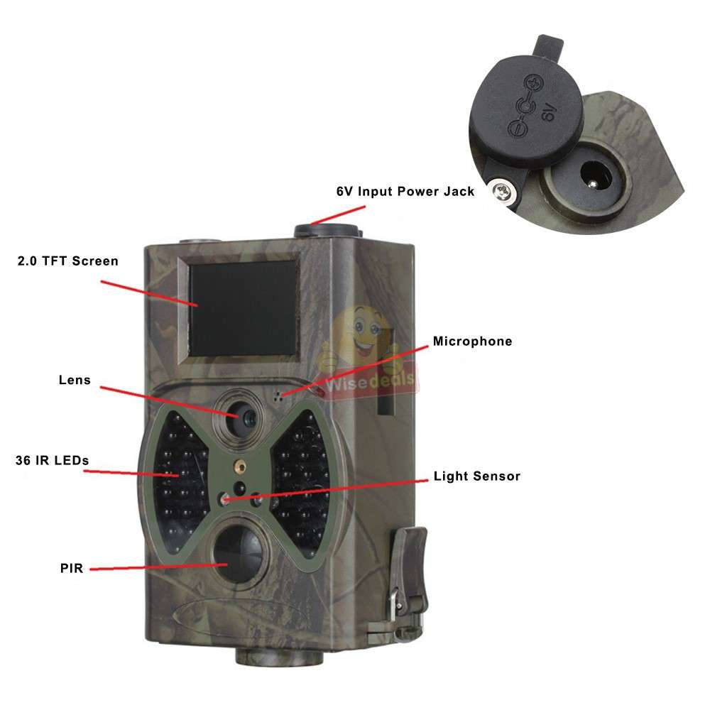 16MP Trial Camera with Remote Control and Accessories High-Quality Photos and Videos