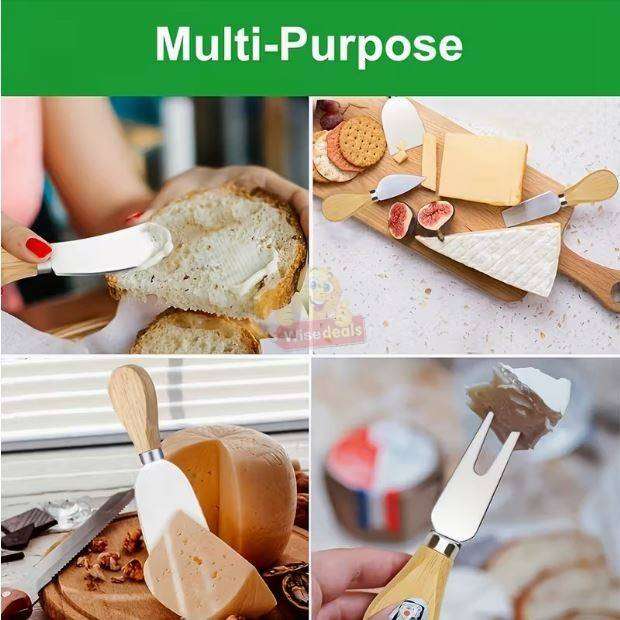 5 Piece Stainless Steel Cheese Set