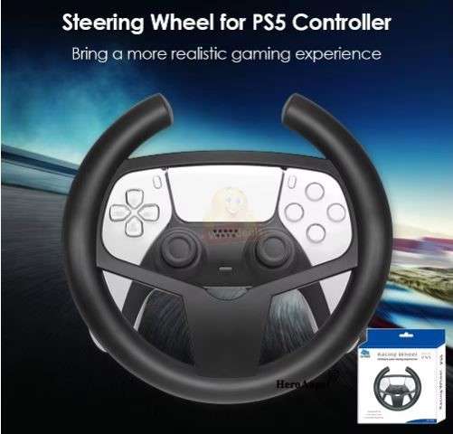 PS5 Racing Steering Wheel for Game Controller - START R1 ONLY