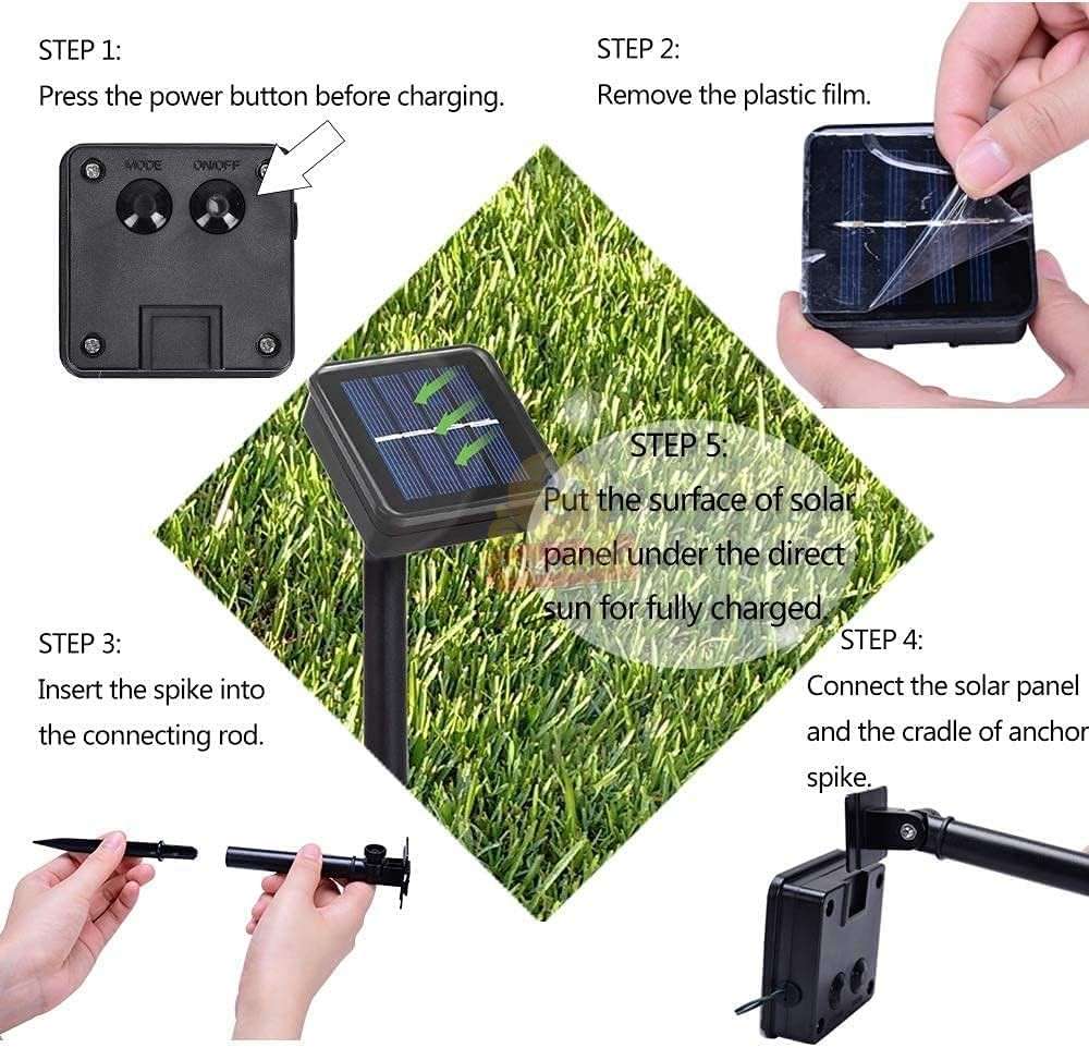 9.5M SOLAR LED String Lights with 50 Multi-colour Bulbs