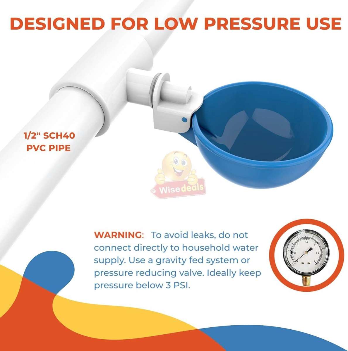 5 Piece Chicken Water Feeders with attachments