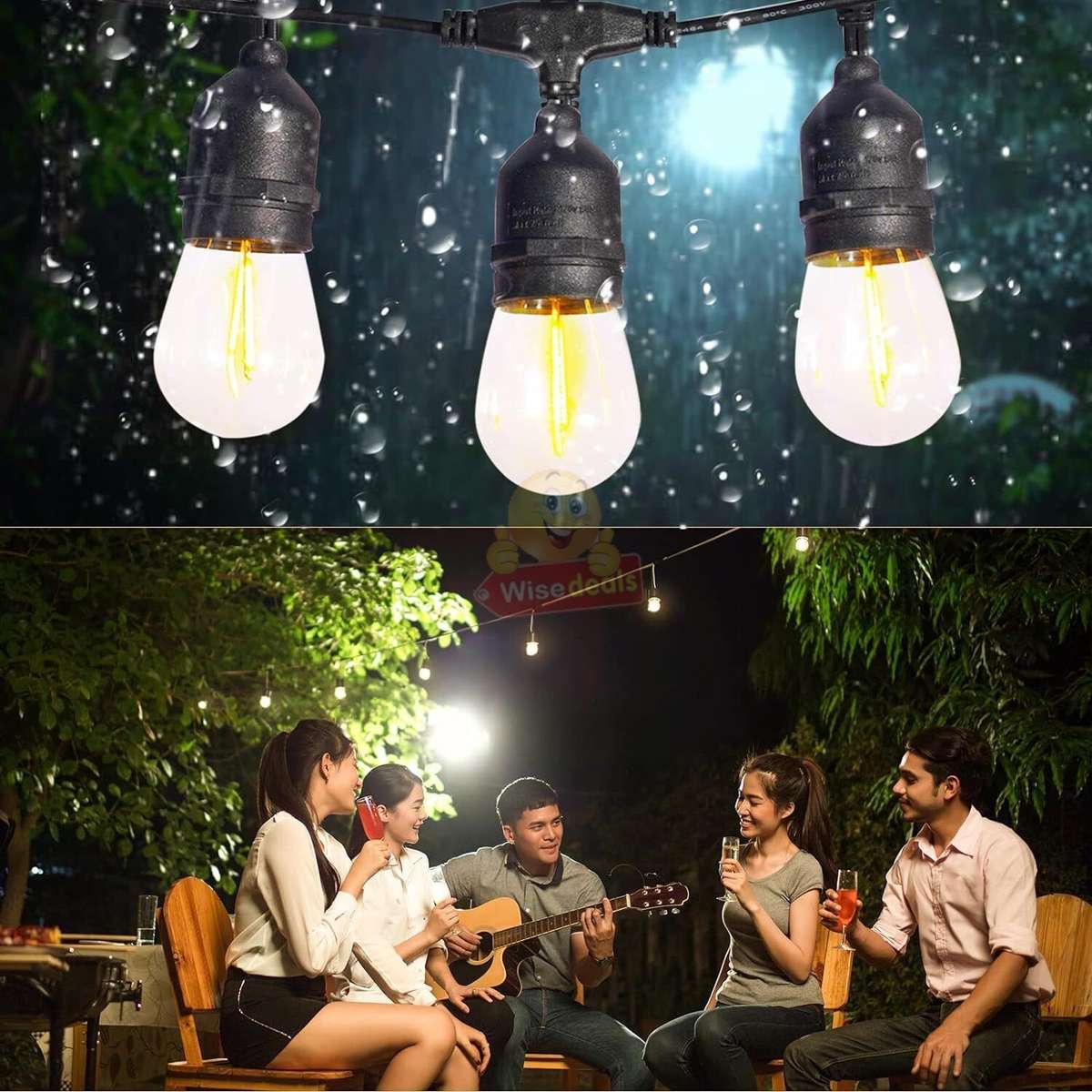 Waterproof SOLAR LED String Lights for Indoor, Outdoor and Commercial use