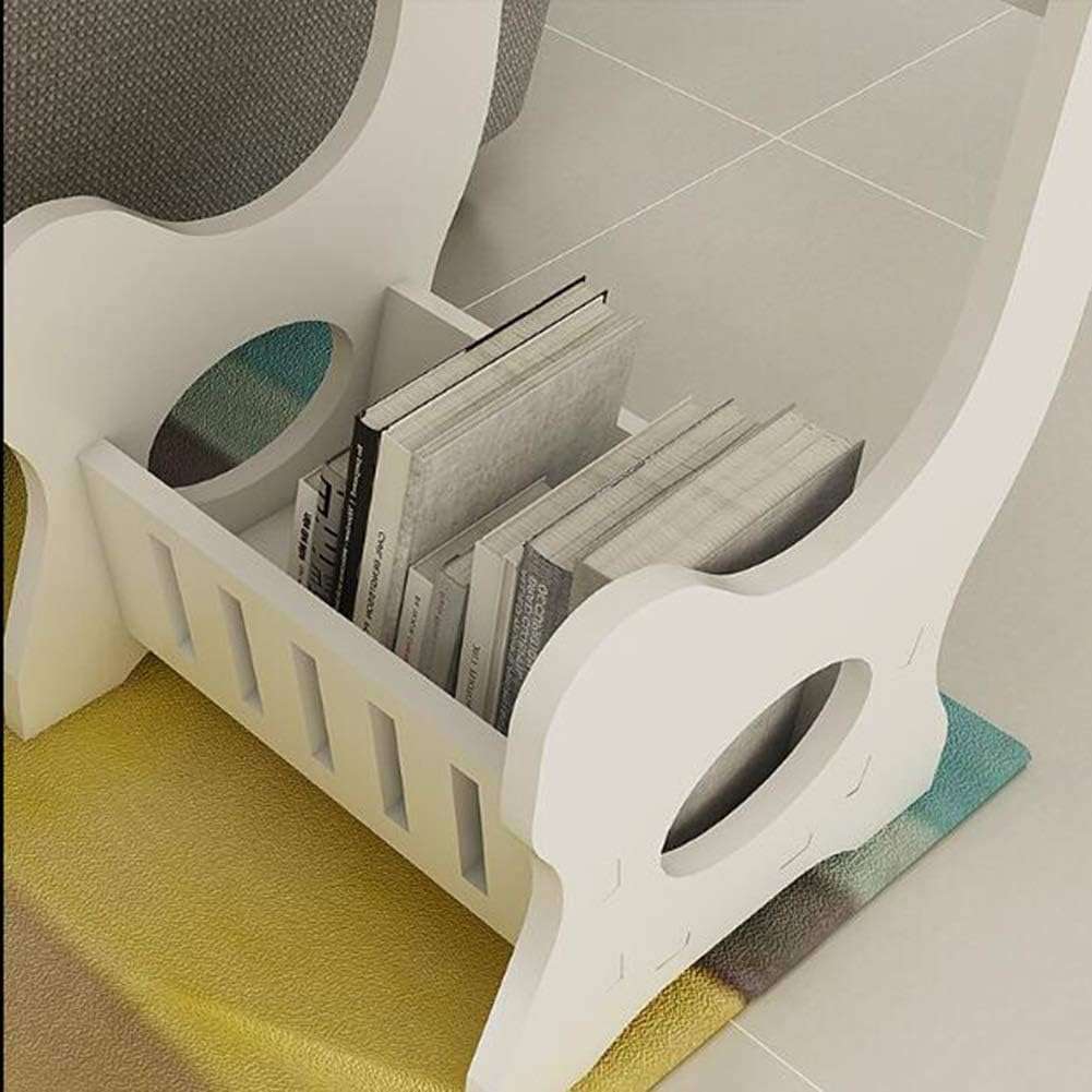 Mini Round Coffee Tea Home Living Room Magazine Storage Rack Bedside Table