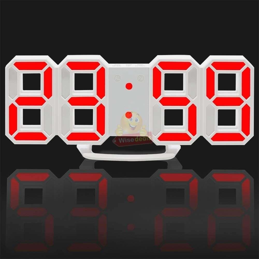 Large 3D LED Digital Light Alarm Clock