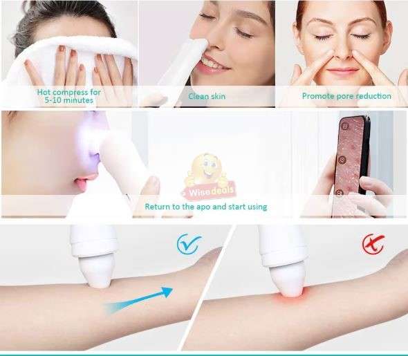 Enlarge by Camera 500X times WIFI Blackhead Remover