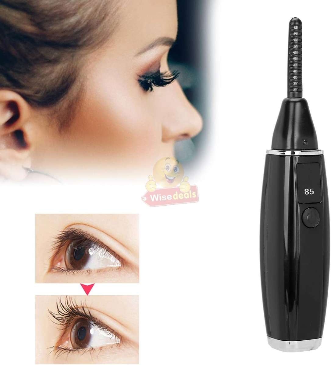 Electric LED Display Eyelash Curler USB Rechargeable 2 Temperature settings