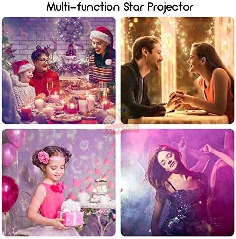 Bluetooth Speaker and Starry Sky Projection Night Light with Remote