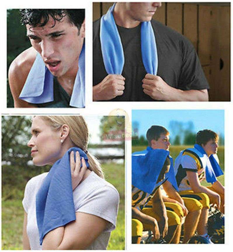 Instant Cooling Towel, Simply just Wet it, Wing it and Snap it and it will get Cooler