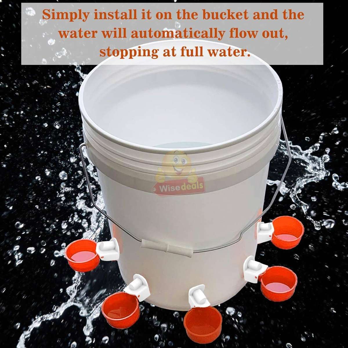 5 Piece Chicken Water Feeders with attachments