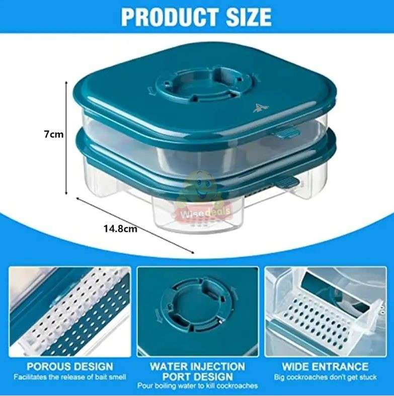 Reusable Double Layer Cockroach Harmless Trap for Home Garden