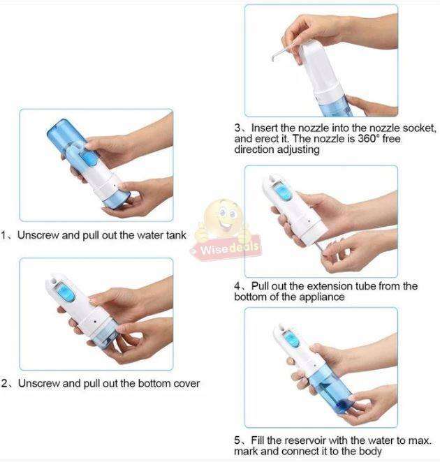 Rechargeable Cordless Oral Irrigator Dental Flosser