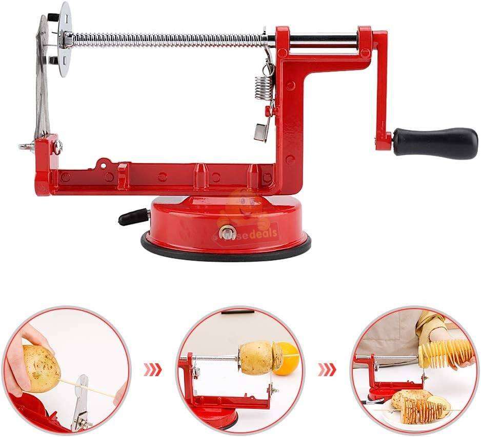 Aluminium Spiral Potato Slicer Suction Stand