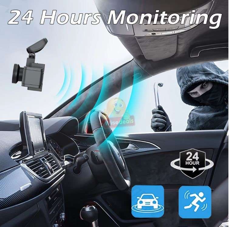 3 Channel DVR Dashcam with Front interior and rear cameras