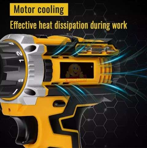 Cordless Drill with 2 X Lithium Batteries and Accessories and Carry Case