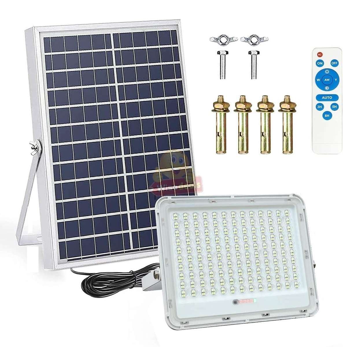 200W LED SOLAR Flood Light with Panel and remote control