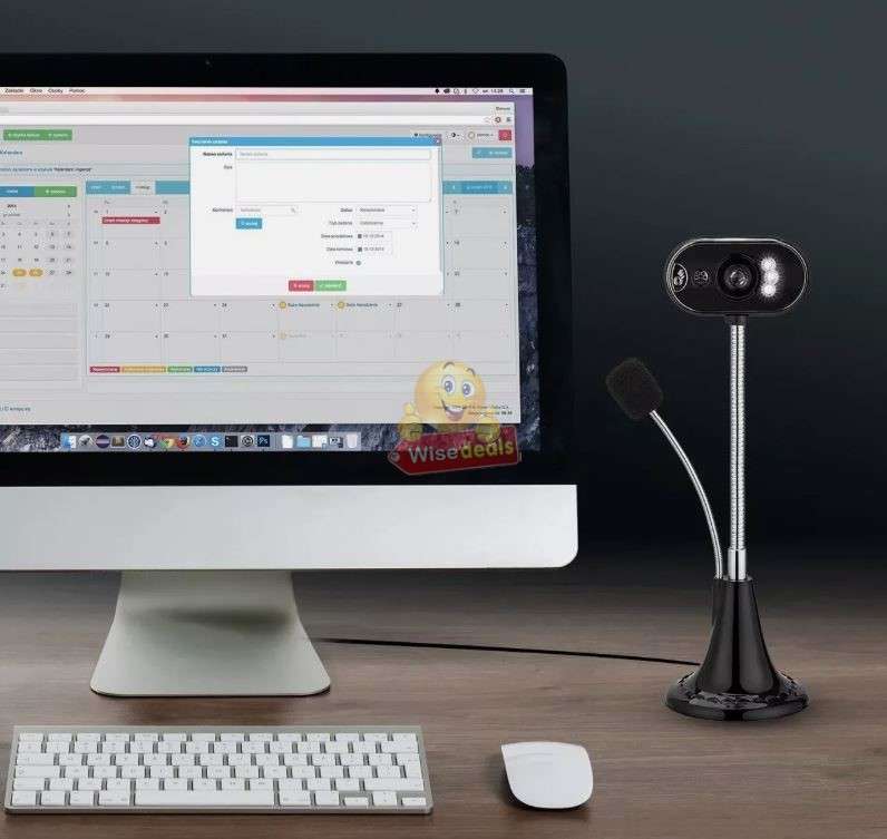 Full HD Multifunction Night Vision USB Autofocus Webcam with Microphone