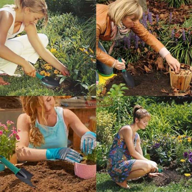 5 Piece Stainless Steel Garden Tool Set in a Secure and Durable Carry Case