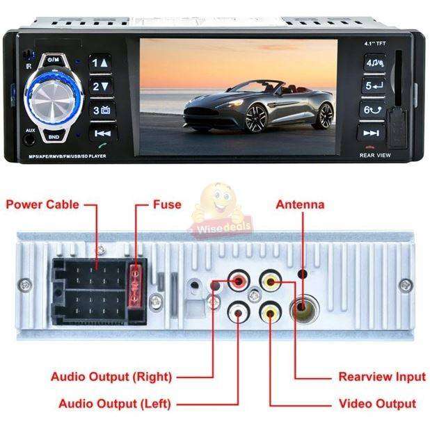 MP 5 Car Radio Sound Bluetooth Multimedia System
