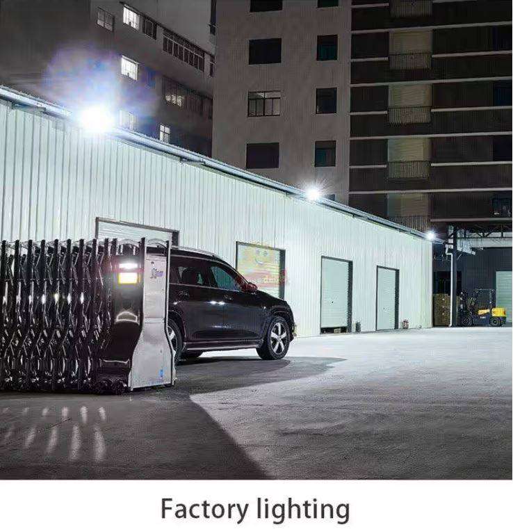 200W Solar Flood Light with Panel and Remote