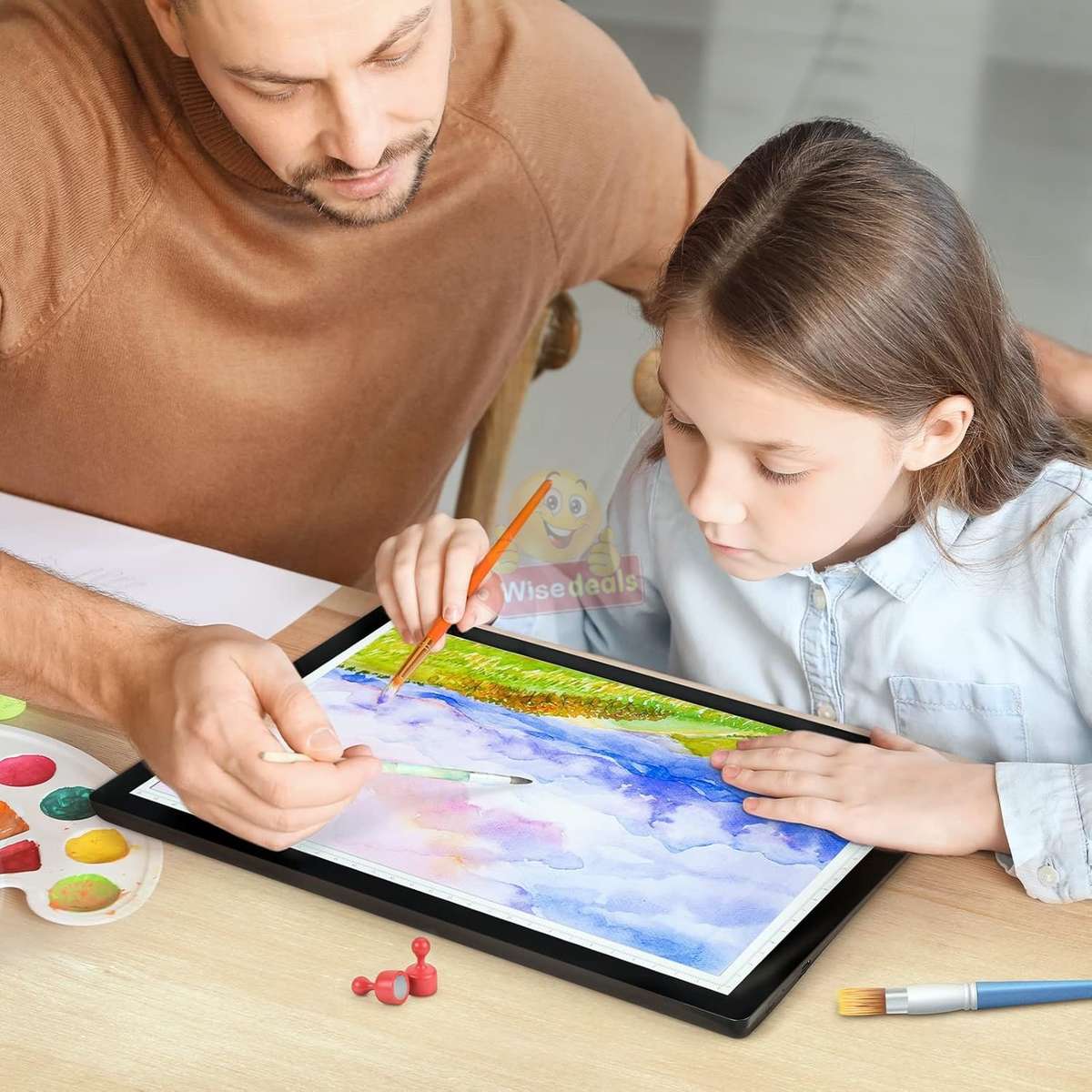 Large 2500mAh Lithium Battery LED Brightpad with scale