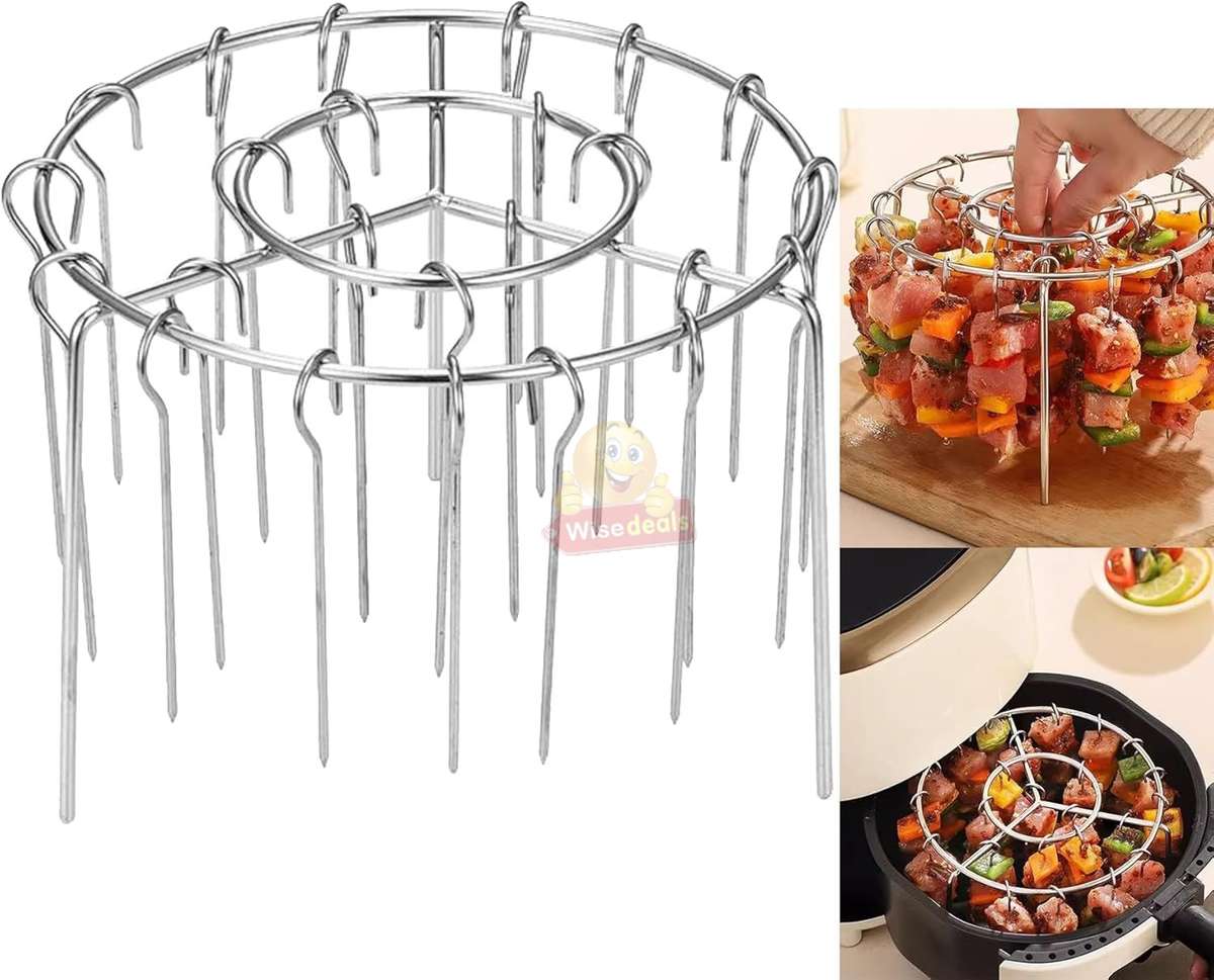 Stainless Steel Air Fryer Set. 24 Skewers