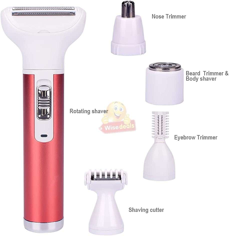5-IN-1 Rechargeable Eyebrow, nose, Beard and Body Shaver