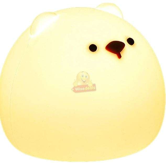 Different Colour Little Fat Bear LED Silicone Night Lamp