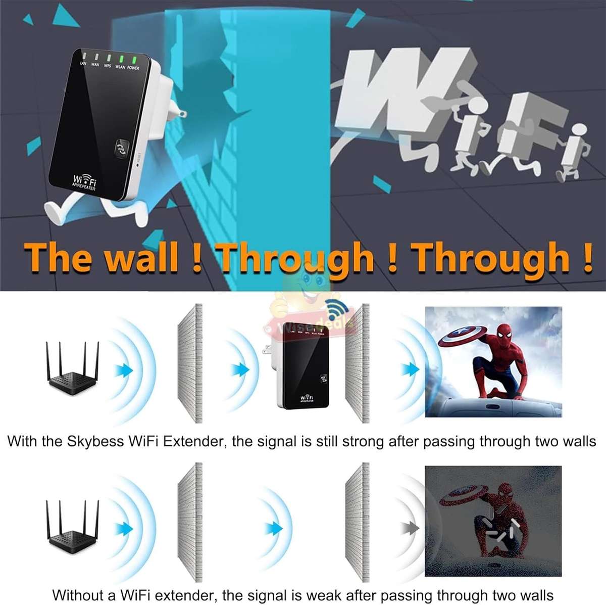 2.4Ghz 300Mbps Wireless-N WIFI Repeater and Mini Router
