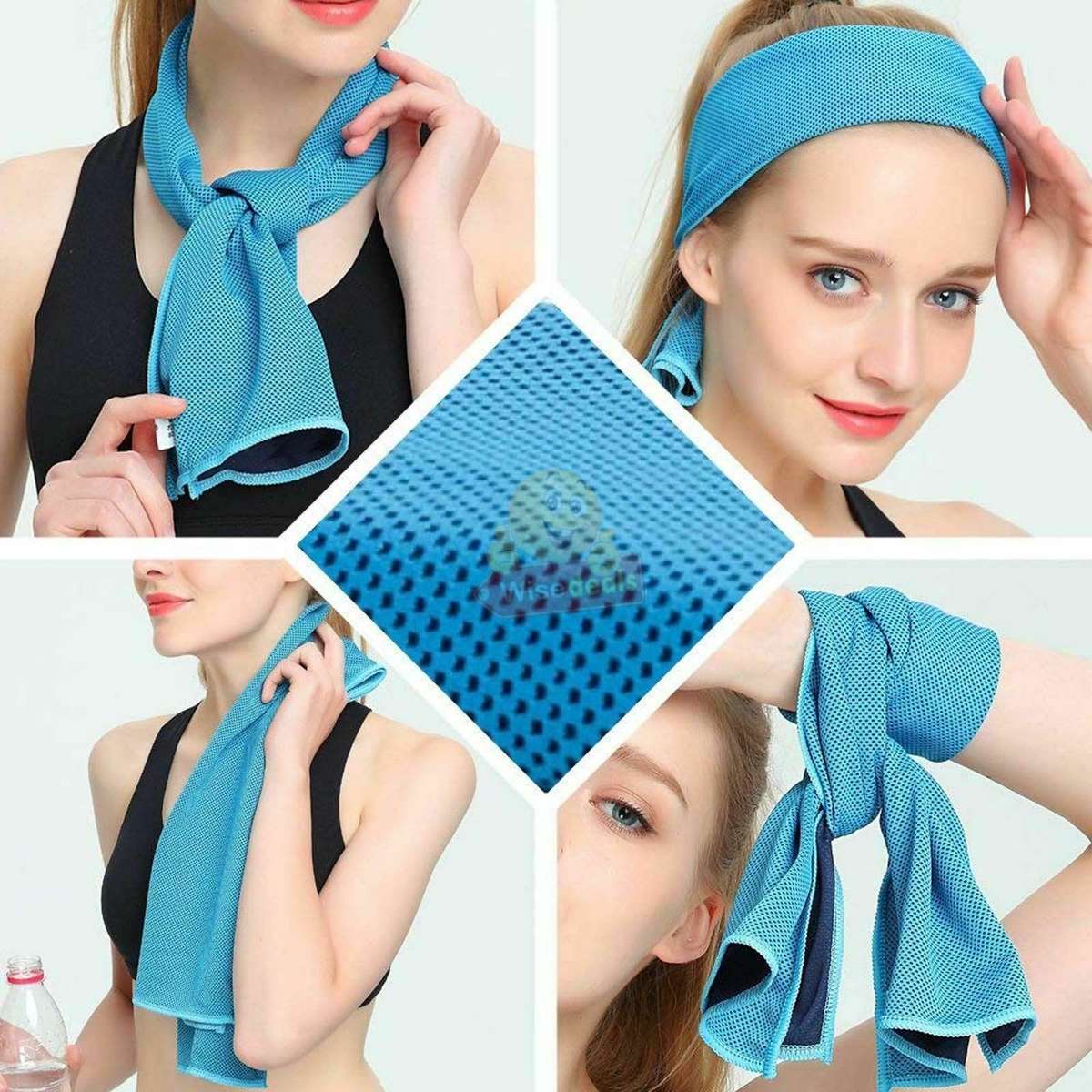 Instant Cooling Towel, Simply just Wet it, Wing it and Snap it and it will get Cooler