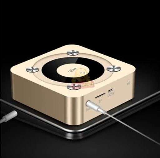 Portable Bluetooth Stereo Speaker with Built-in MIC & Light Support Hands-free Calls & TF Card & AUX