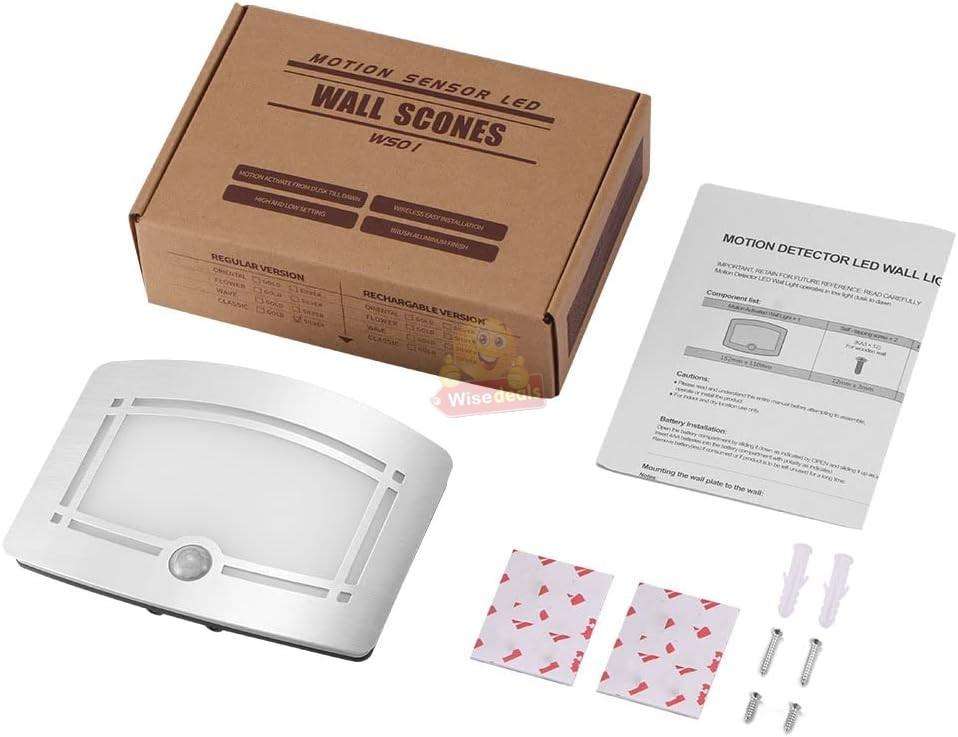 Motion Sensor LED Wall Sconce Light