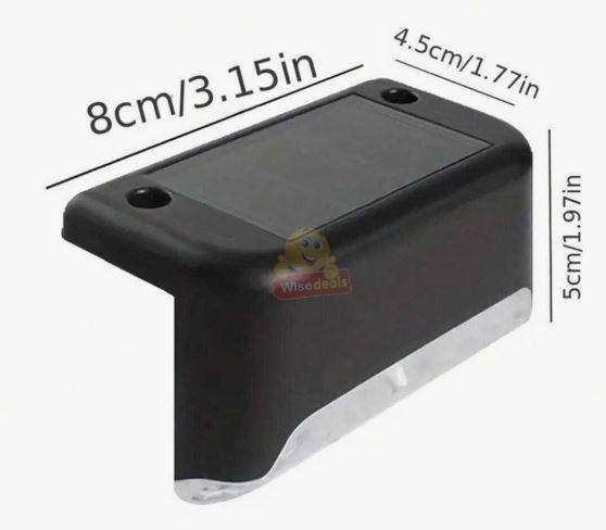 4 Piece Waterproof SOLAR Deck Stairs Wall Lights
