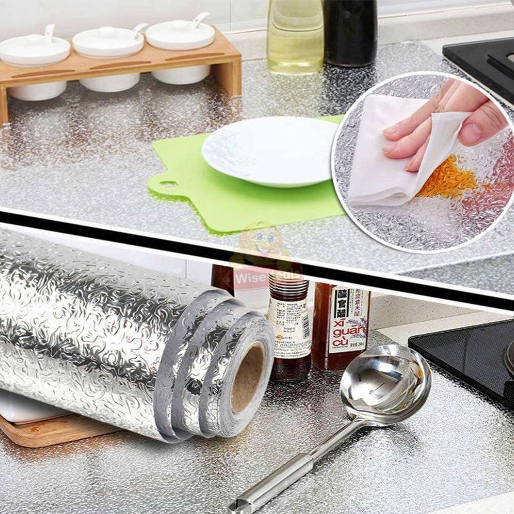 Aluminium Foil Roll Wardrobe Cabinets Cupboard Stove Table Drawer Oil and Heat Proof
